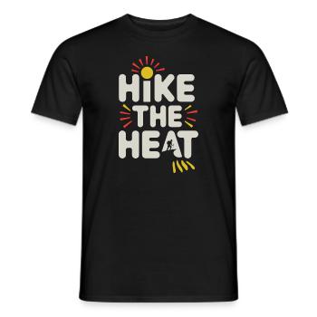 Desert wanderers, rugged trails and dry - Men's T-Shirt - black - Front - AI Model Male 178 light (178cm)