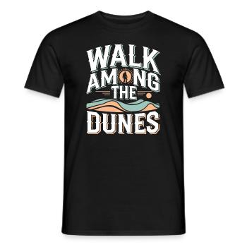 Desert wanderers, rugged trails and dry - Men's T-Shirt - black - Front - AI Model Male 178 light (178cm)