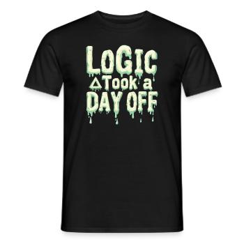 Surréaliste Art Humour Images oniriques Flottant - T-shirt homme - noir - Devant - AI Model Male 178 light (178cm)