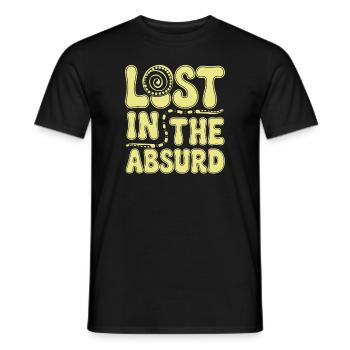 Surréaliste Art Humour Images oniriques Flottant - T-shirt homme - noir - Devant - AI Model Male 178 light (178cm)