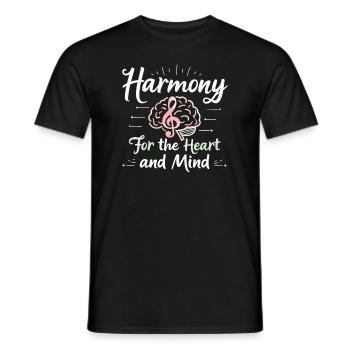 Music Therapy Emotional Healing Relaxation - Men's T-Shirt - black - Front - AI Model Male 178 light (178cm)