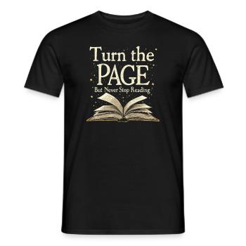 Buchhafter Humor, Witzige Lesezitate, Literarisch - Männer T-Shirt - Schwarz - Vorne - AI Model Male 178 light (178cm)