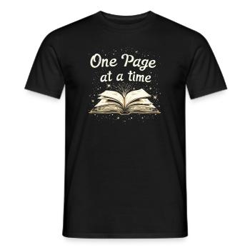 Buchhafter Humor, Witzige Lesezitate, Literarisch - Männer T-Shirt - Schwarz - Vorne - AI Model Male 178 light (178cm)