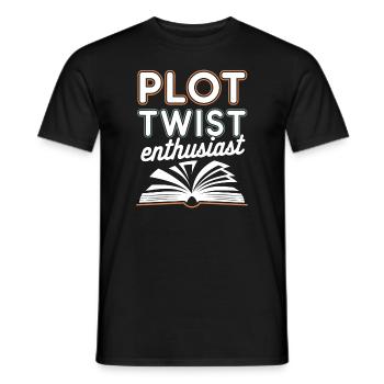 Buchhafter Humor, Witzige Lesezitate, Literarisch - Männer T-Shirt - Schwarz - Vorne - AI Model Male 178 light (178cm)