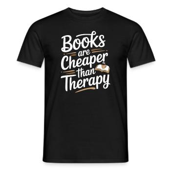 Buchhafter Humor, Witzige Lesezitate, Literarisch - Männer T-Shirt - Schwarz - Vorne - AI Model Male 178 light (178cm)