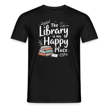 Buchhafter Humor, Witzige Lesezitate, Literarisch - Männer T-Shirt - Schwarz - Vorne - AI Model Male 178 light (178cm)