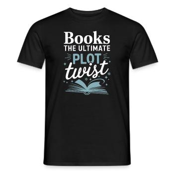 Buchhafter Humor, Witzige Lesezitate, Literarisch - Männer T-Shirt - Schwarz - Vorne - AI Model Male 178 light (178cm)