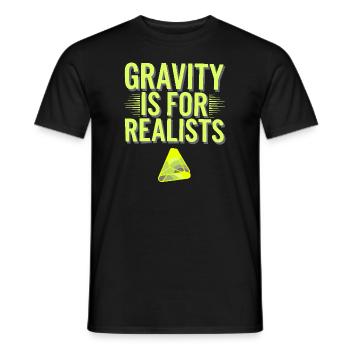Surréaliste Art Humour Images oniriques Flottant - T-shirt homme - noir - Devant - AI Model Male 178 light (178cm)