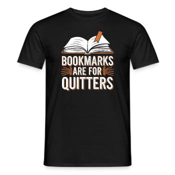 Buchhafter Humor, Witzige Lesezitate, Literarisch - Männer T-Shirt - Schwarz - Vorne - AI Model Male 178 light (178cm)