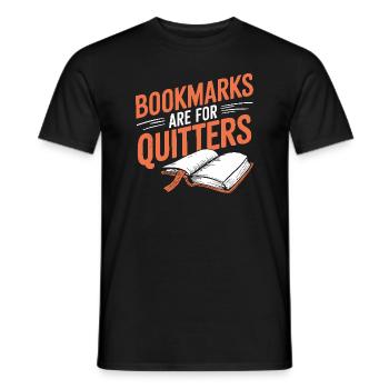 Buchhafter Humor, Witzige Lesezitate, Literarisch - Männer T-Shirt - Schwarz - Vorne - AI Model Male 178 light (178cm)