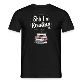 Buchhafter Humor, Witzige Lesezitate, Literarisch - Männer T-Shirt - Schwarz - Vorne - AI Model Male 178 light (178cm)