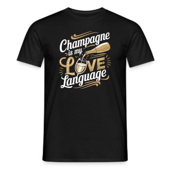 Brunch Culture Bottomless Mimosa Lovers - Men's T-Shirt - black - Front - AI Model Male 178 light (178cm)