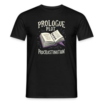 Buchhafter Humor, Witzige Lesezitate, Literarisch - Männer T-Shirt - Schwarz - Vorne - AI Model Male 178 light (178cm)