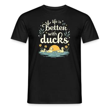 Nutztier-enten-enthusiasten Hinterhof-enten - Männer T-Shirt - Schwarz - Vorne - AI Model Male 178 light (178cm)