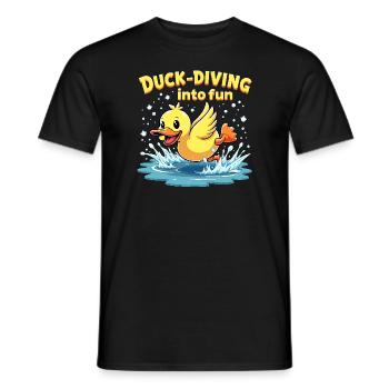 Nutztier-enten-enthusiasten Hinterhof-enten - Männer T-Shirt - Schwarz - Vorne - AI Model Male 178 light (178cm)
