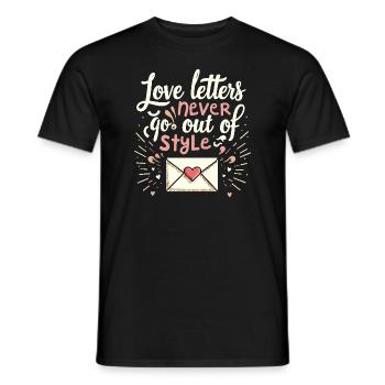 Romantische Nostalgie Vintage Romance Classic Love - Männer T-Shirt - Schwarz - Vorne - AI Model Male 178 light (178cm)