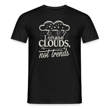 Skurrile Wettermuster, Skurrile Wolken, Lustig - Männer T-Shirt - Schwarz - Vorne - AI Model Male 178 light (178cm)