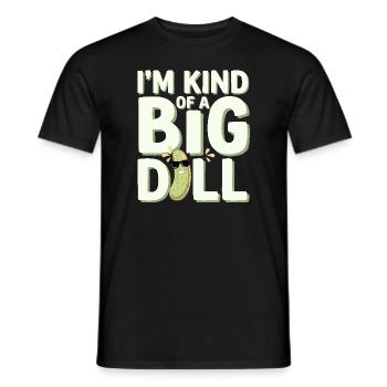 Pickle Lovers Humor Dill-ightful Jokes Funny Food - Men's T-Shirt - black - Front - AI Model Male 178 light (178cm)