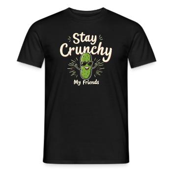 Pickle Lovers Humor Dill-ightful Jokes Funny Food - Men's T-Shirt - black - Front - AI Model Male 178 light (178cm)
