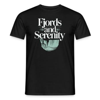 Skandinavische Ästhetik, Nordischer - Männer T-Shirt - Schwarz - Vorne - AI Model Male 178 light (178cm)