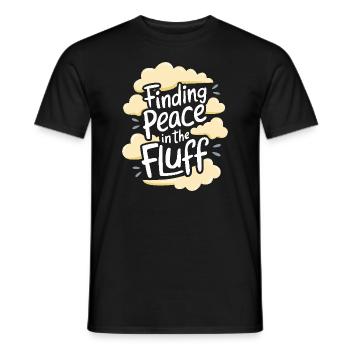 Wolkenblick, Entspannender Himmel, Verträumte - Männer T-Shirt - Schwarz - Vorne - AI Model Male 178 light (178cm)
