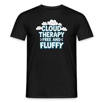 Wolkenblick, Entspannender Himmel, Verträumte - Männer T-Shirt - Schwarz - Vorne - AI Model Male 178 light (178cm)