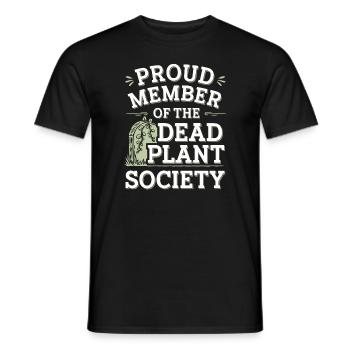 DIY Garden Fights, Gardening, Humor, Plants - Men's T-Shirt - black - Front - AI Model Male 178 light (178cm)