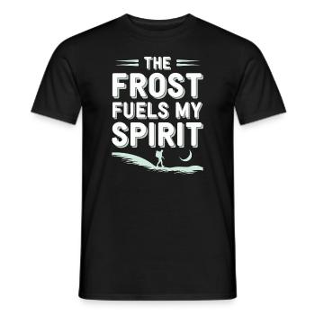 Winter Camper Snow Camping Adventure - Men's T-Shirt - black - Front - AI Model Male 178 light (178cm)