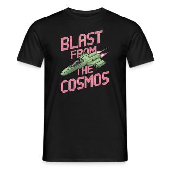 Spieler Mit Weltraumthemen Cosmic Gaming Sci-fi - Männer T-Shirt - Schwarz - Vorne - AI Model Male 178 light (178cm)