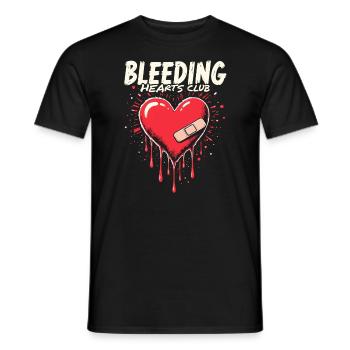 Grunge Saint-Valentin Sombre Romance Amour énervé - T-shirt homme - noir - Devant - AI Model Male 178 light (178cm)