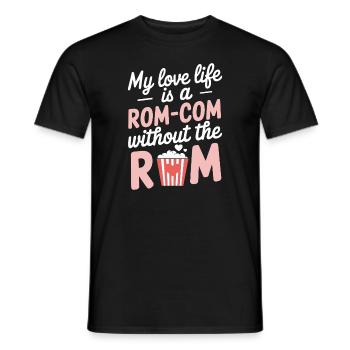 Dating Disaster Comedy Funny Fails - Men's T-Shirt - black - Front - AI Model Male 178 light (178cm)