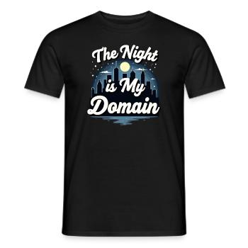 Revenge Bedtime Postponement Night Owl Sleep - Men's T-Shirt - black - Front - AI Model Male 178 light (178cm)
