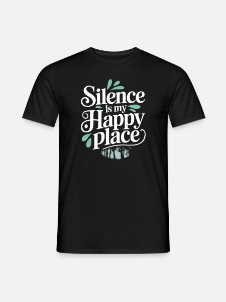 Silten Geweise Achtsamkeitspraxis Technischfrei - Männer T-Shirt - Schwarz