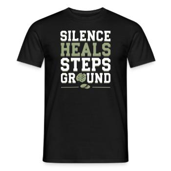 Silten Ways Pratique de la pleine conscience Technique Gratuit - T-shirt homme - noir - Devant - AI Model Male 178 light (178cm)