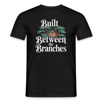 Constructeur de cabanes dans les arbres Construction de cabane dans les arbres - T-shirt homme - noir - Devant - AI Model Male 178 light (178cm)