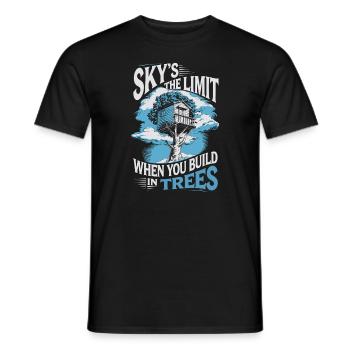 Constructeur de cabanes dans les arbres Construction de cabane dans les arbres - T-shirt homme - noir - Devant - AI Model Male 178 light (178cm)