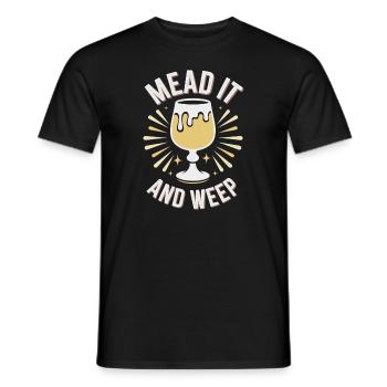 Met-liebhaber, Honigwein-enthusiasten, Craft-mead - Männer T-Shirt - Schwarz - Vorne - AI Model Male 178 light (178cm)