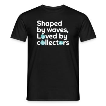 Sea Glass Hunters Collect Marine Treasures - Men's T-Shirt - black - Front - AI Model Male 178 light (178cm)