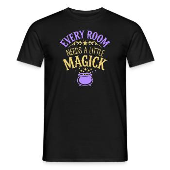 Witchy Home Decorators Mystical Interiors - Men's T-Shirt - black - Front - AI Model Male 178 light (178cm)