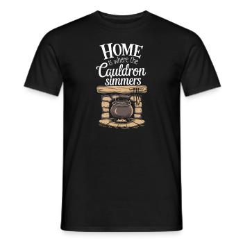 Witchy Home Decorators Mystical Interiors - Men's T-Shirt - black - Front - AI Model Male 178 light (178cm)
