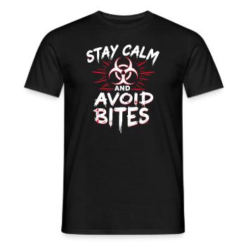 Zombie Apocalypse Humor Lustige Untote Zitate - Männer T-Shirt - Schwarz - Vorne - AI Model Male 178 light (178cm)