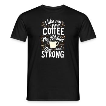 Zombie Apocalypse Humour Drôle Mort-vivant Citations - T-shirt homme - noir - Devant - AI Model Male 178 light (178cm)