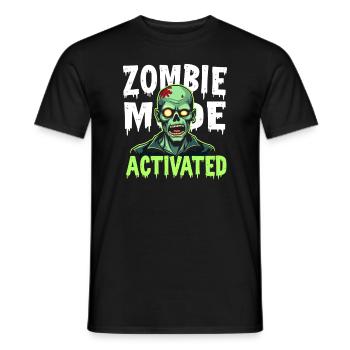 Zombie Apocalypse Humor Lustige Untote Zitate - Männer T-Shirt - Schwarz - Vorne - AI Model Male 178 light (178cm)