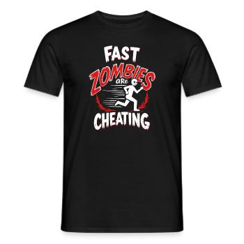 Zombie Apocalypse Humor Lustige Untote Zitate - Männer T-Shirt - Schwarz - Vorne - AI Model Male 178 light (178cm)