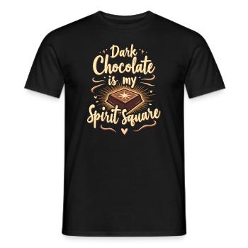 Amateurs de chocolat, Amateurs de chocolat noir, - T-shirt homme - noir - Devant - AI Model Male 178 light (178cm)