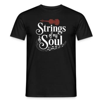 Violinists, String Instrument Musicians, Classical Music - Men's T-Shirt - black - Front - AI Model Male 178 light (178cm)