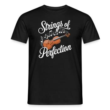 Violinists, String Instrument Musicians, Classical Music - Men's T-Shirt - black - Front - AI Model Male 178 light (178cm)