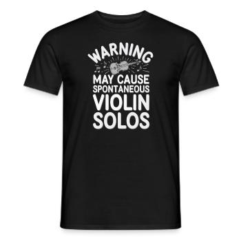 Violinists, String Instrument Musicians, Classical Music - Men's T-Shirt - black - Front - AI Model Male 178 light (178cm)