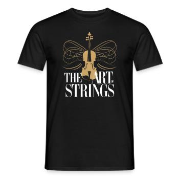 Violinists, String Instrument Musicians, Classical Music - Men's T-Shirt - black - Front - AI Model Male 178 light (178cm)