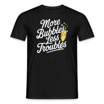 Brunch Culture Bottomless Mimosa Lovers - Men's T-Shirt - black - Front - AI Model Male 178 light (178cm)